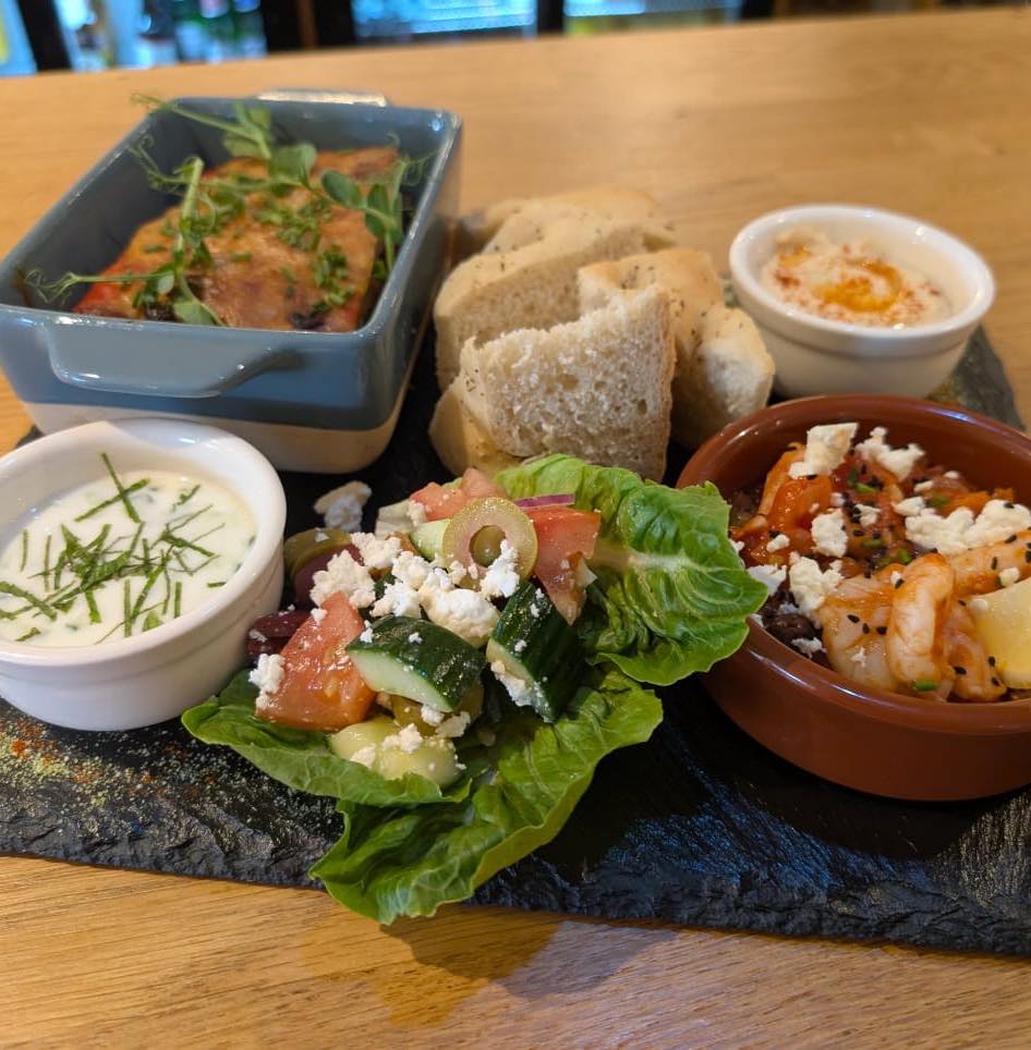 Mediterranean platter and tapas